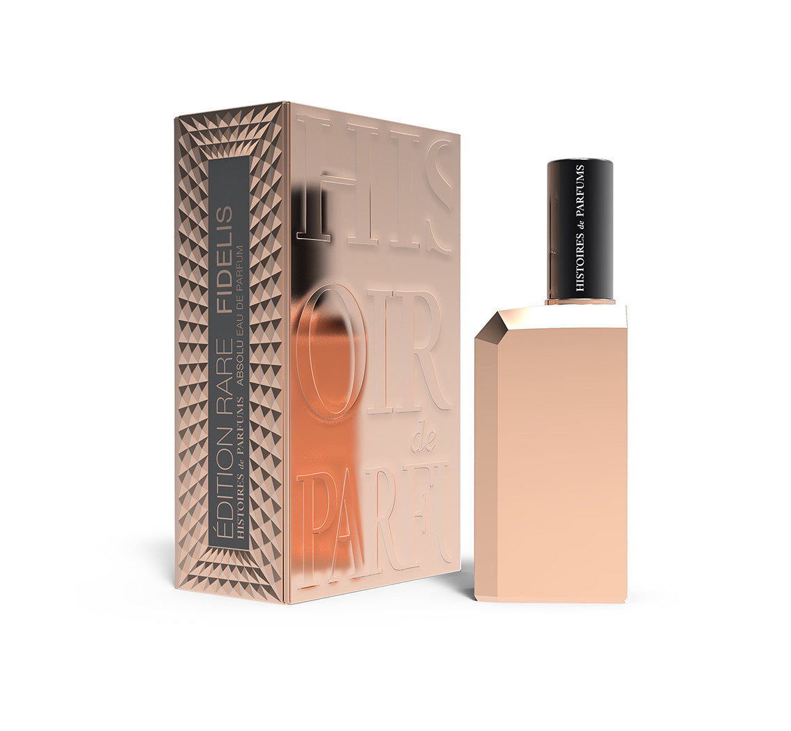 A perfume bottle of Fidelis - 60ml next to its packaging box.